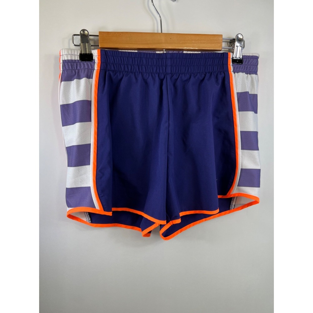 Nike Dri-Fit Running Shorts Lined Purple and Orange Drawstring Women's Size S